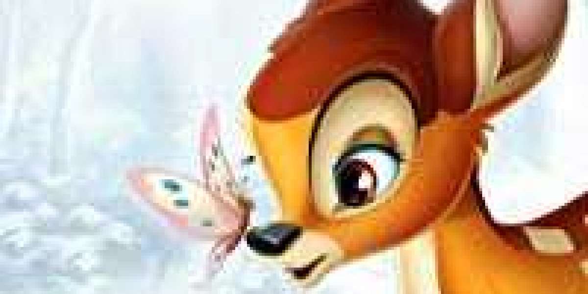 Close-up illustration of a gentle deer character with large expressive eyes and a small butterfly resting near its nose, in a soft warm dreamlike mood